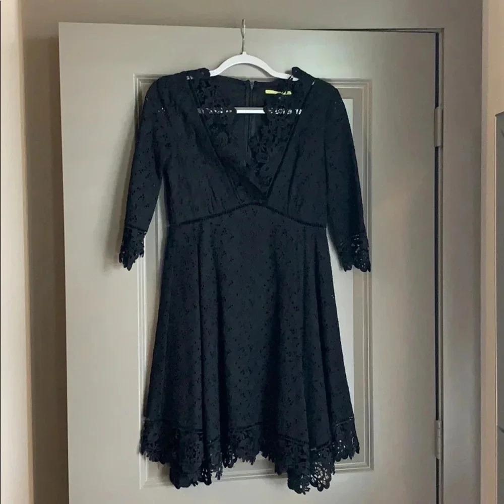 Gianni Bini black lace dress